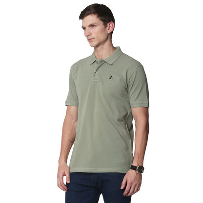 ADRO Men's Premium Cotton Polo T-Shirt (PN23-M-PLN-OL_Olive)