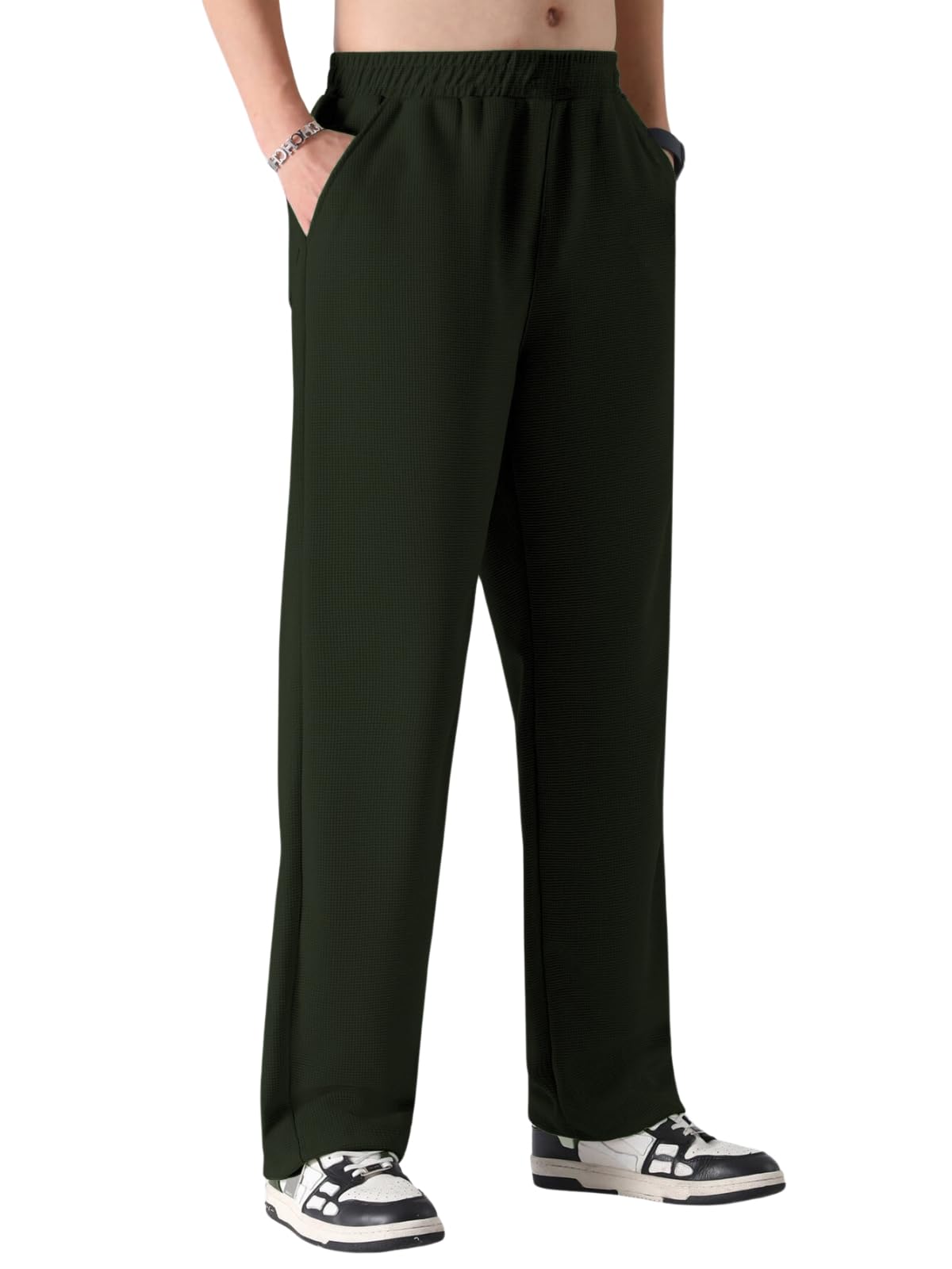 Greciilooks Casual Trousers Pants Green