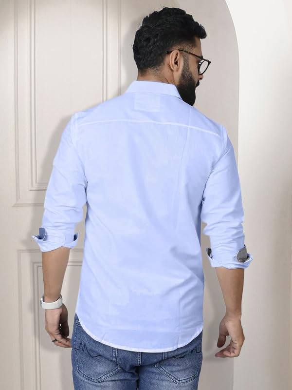 Pinkmint Combo Cotton Shirt for Men Button Down Spread Collar Shirt