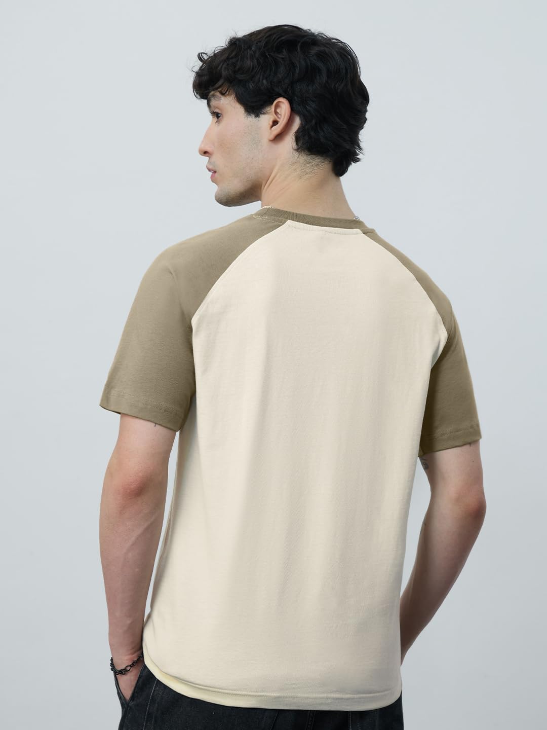 The Souled Store Pigeon: Men and Boys Short Sleeves Round Neck Off White Graphic Printed Cotton Relaxed Fit T-Shirts