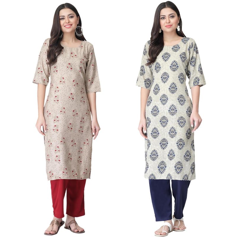 Pinkmint WomenS Crepe Kurta Pant Set Kurta Set Comfortable Set For Women