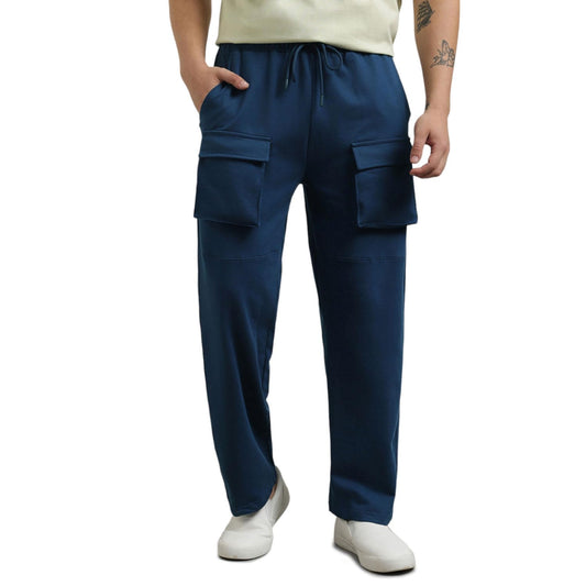 Nobero MenS Straight Sweatpants (1M-Bwjg-R0114-Nb_Navy Blue