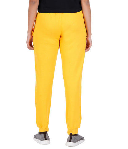 T2F Womens Regular Track Pants (WOM-JOG-01_Yellow