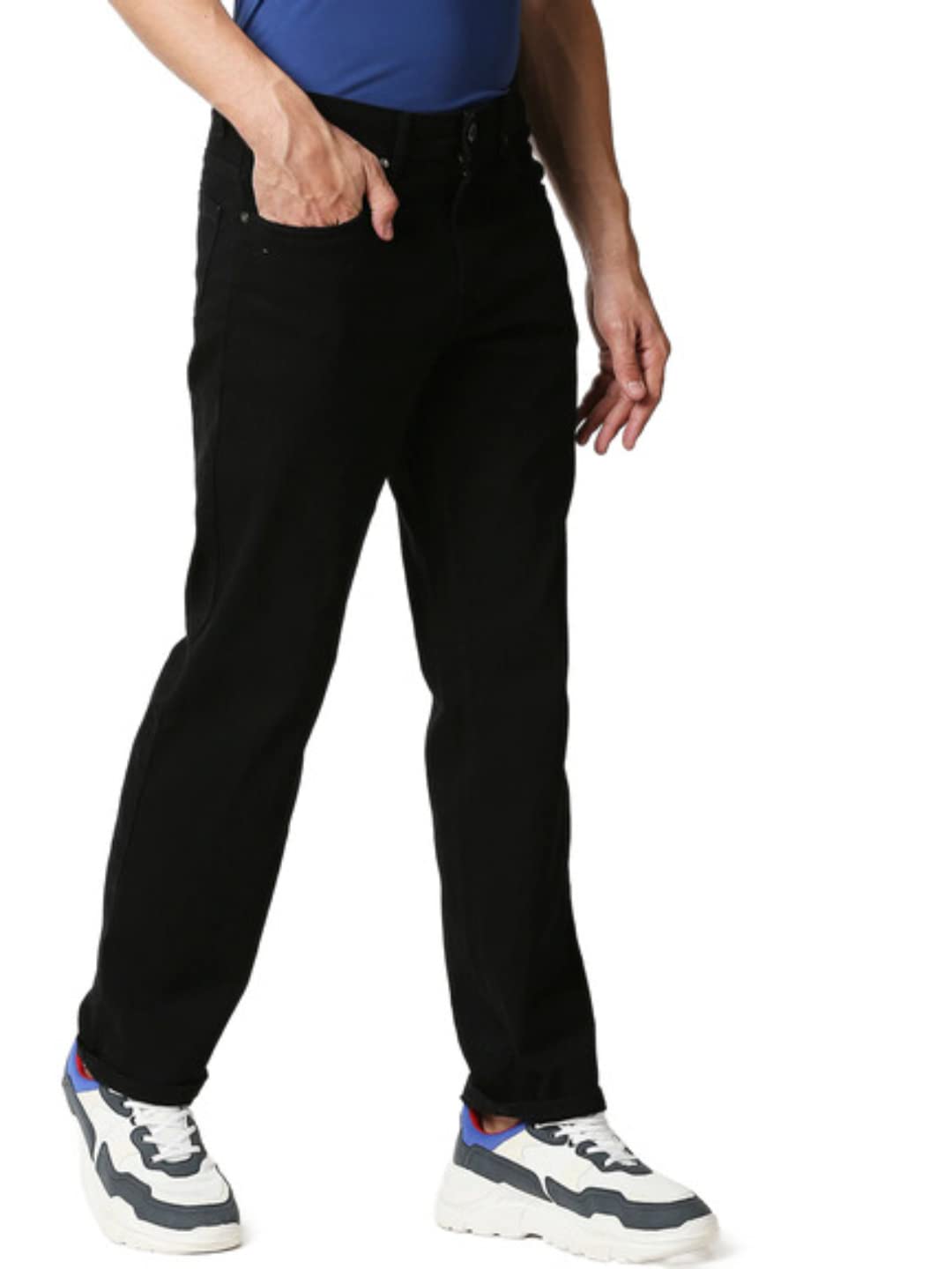 High Star MenS Relaxed Jeans (Mbd1073_608_Black
