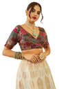 Soch Womens Black Tussar Sequin Embroidered V-Neck Back-Open Blouse