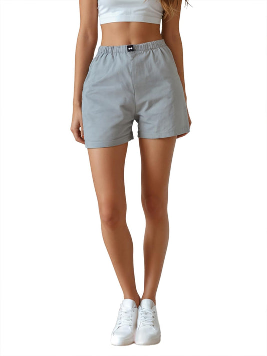 Bewakoof Womens Solid Boxer Regular Fit Shorts_581533_Green_XL