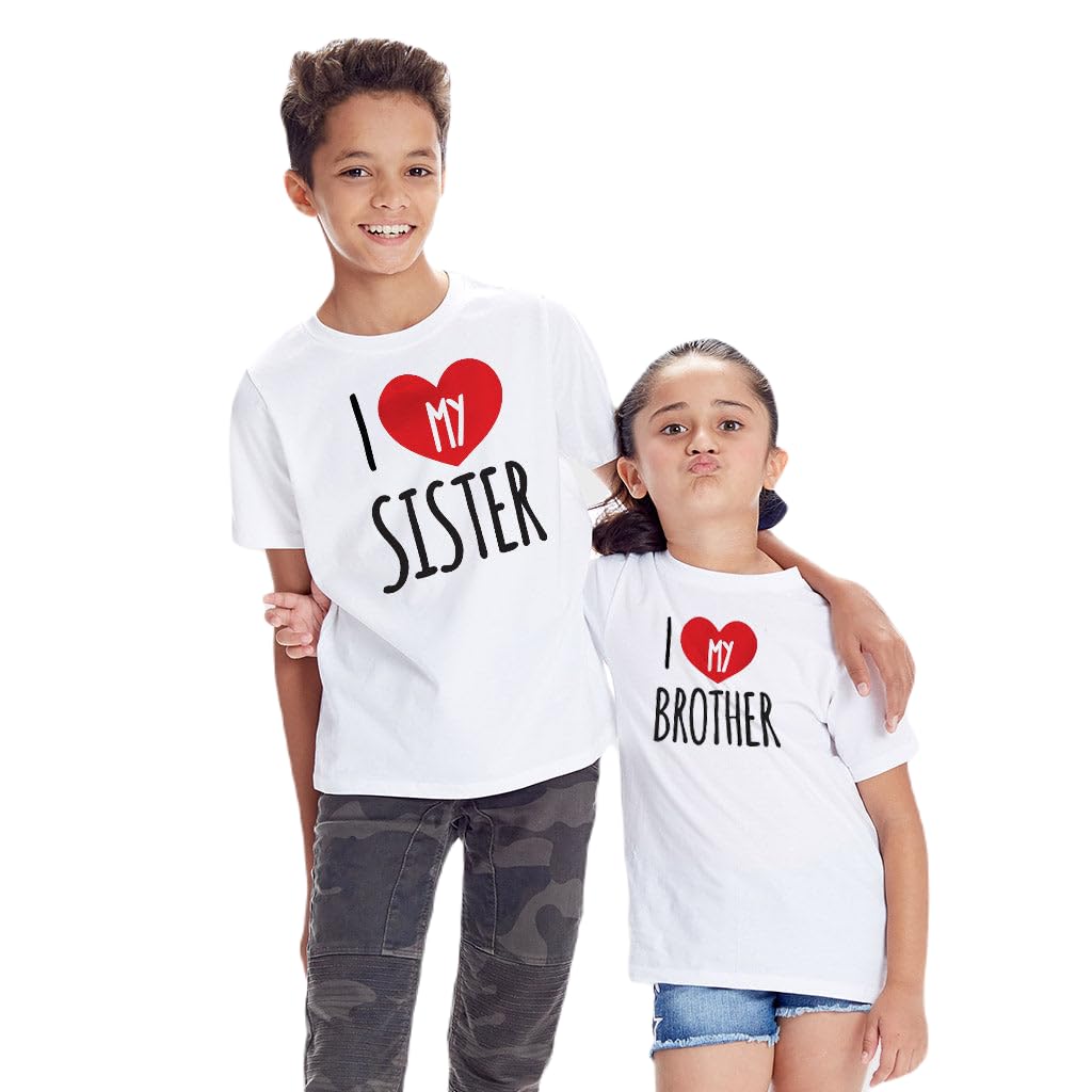 Bon Organik Girls Regular Fit T-Shirt (24RAKHI6196_Sister