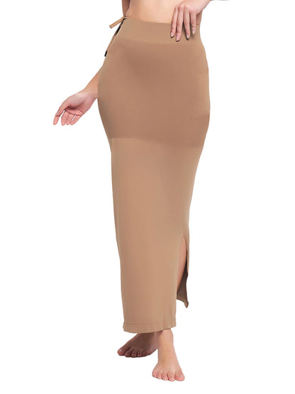 Clovia Women'S Petticoat Style Saree Shapewear With Drawstring/Naada (Sw0048A24_Brown_Xxl)
