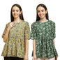 Pinkmint Tops for Women ll Combo Regular Fit Girls Tops ll Casual Wear (Pack of 2)