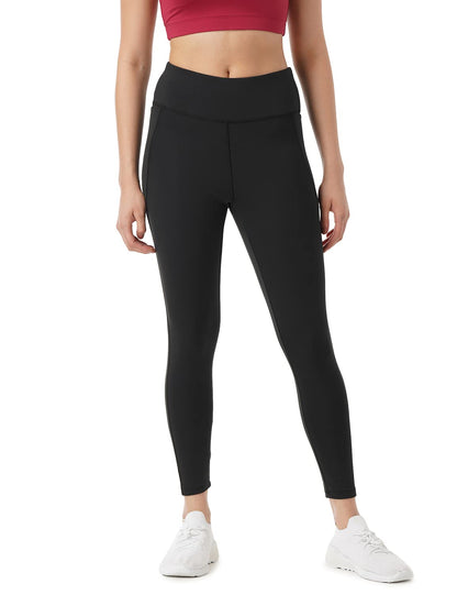 PUMPD Womens Stretchable Leggings -Two Deep Side Pockets, Ankle Length, Lightweight, Anti-Odor, Squat Proof, Dry Tech, Ultra Sof