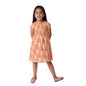 Fabindia Kids Printed Dress Cotton_10-12Y Orange