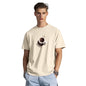 Nobero MenS Graphic Print Regular Fit T-Shirt (1M-Twts-C1030-Sa_Brew Happiness-Sand