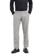 The Indian Garage Co Mens Regular Fit Self Design Mid-Rise Stretchable Formal Trousers Sweater