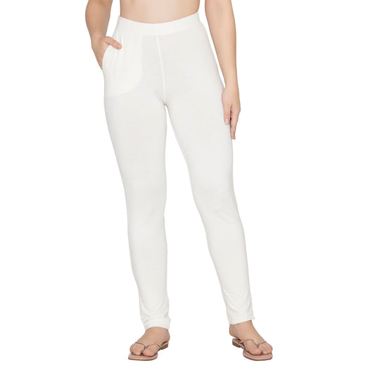 Bonjour Soft Cotton Kurti Pant For Women Off White