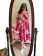Royalica WomenS Pure Cotton Maxi Midi Dress Western Dress For Women Elegant Floral Printed Long Dresses | Soft & Breathable Fab