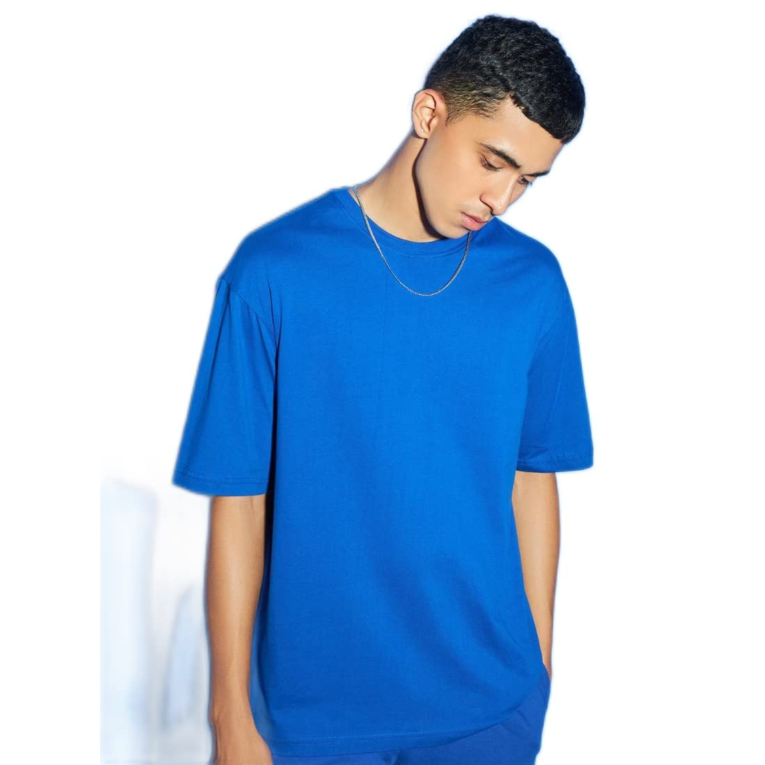 Bewakoof X Streetwear Mens Blue Oversized T-Shirt