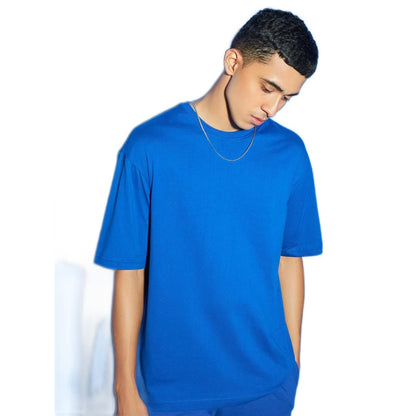 Bewakoof X Streetwear Mens Blue Oversized T-Shirt