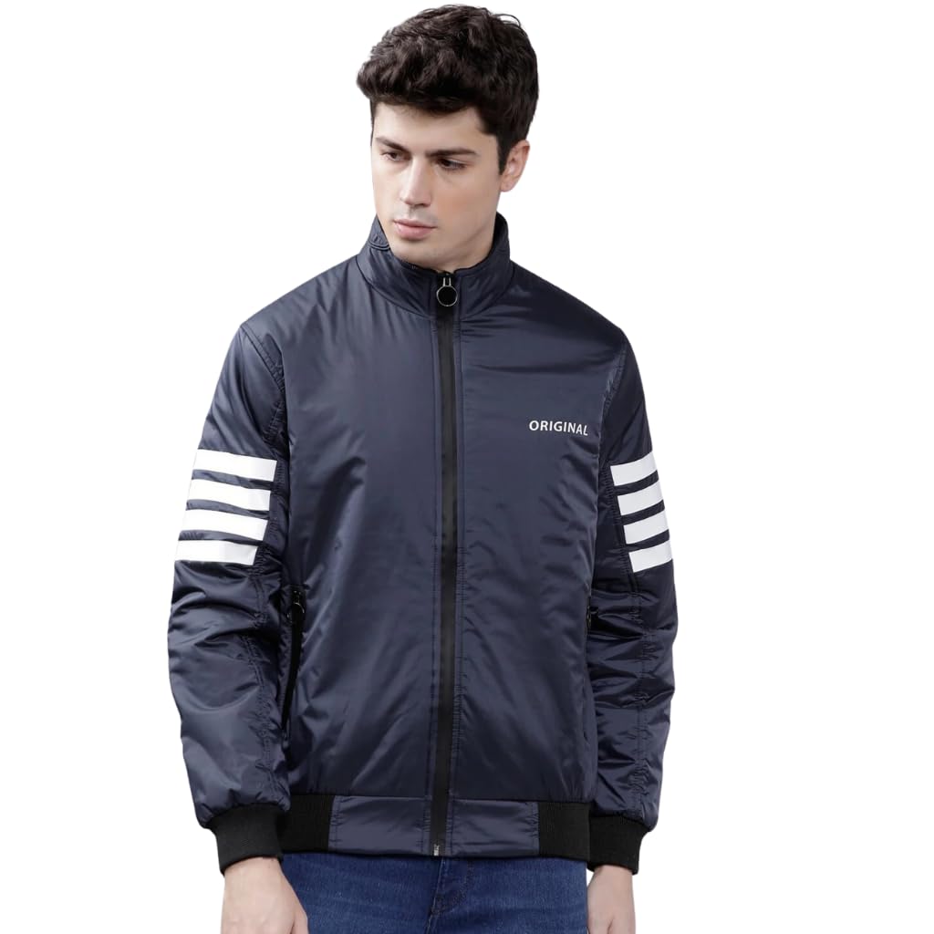 The Indian Garage Co Mens Casual Long Sleeves Slim Fit Jacket
