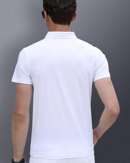 Noble Monk MenS Letter Print Regular Fit T-Shirt (T344Hs-Whsb-T428Hs-Tm5P_White Sky Blue_Teal Melange 5 Percent