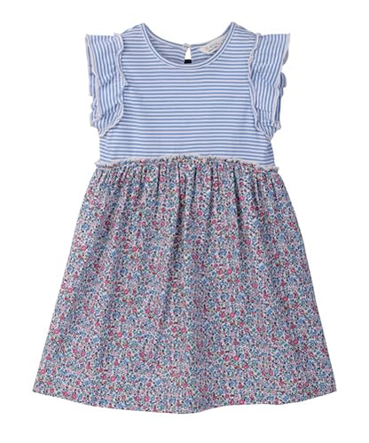 MIX-MEDIA RUFFLE DRESS MULTI - COL