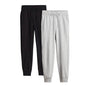 Nobero MenS Regular Sweatpants (1M-Bwjg-R0136_Black | Grey Melange
