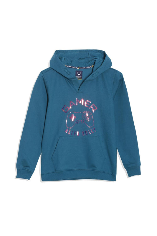 Allen Solly Boys Regular Fit Printed Full Sleeve Hoodie