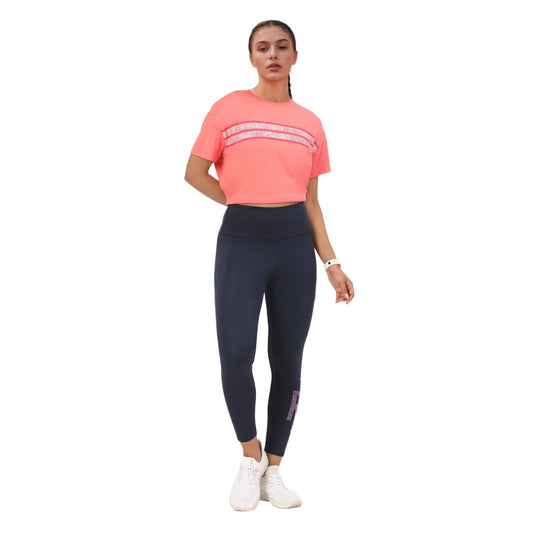 Enamor Womens Skinny Leggings (A606_Navy Run Faster