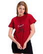 Bewakoof Womens Graphic Printed 100% Cotton T-Shirt - Boyfriend Fit, Round Neck, Half Sleeves