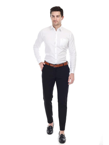 Xjarvis Ozark Cotton Solid Slim Fit Casual Shirt For Men With Pocket & Long Sleeve Button Down Shirt Collared Casual Formal Shir