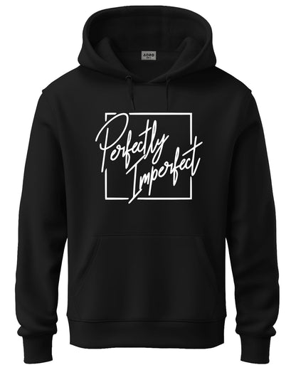 ADRO Mens Cotton Neck Hooded Sweatshirt (H24-FECT-BL_Black