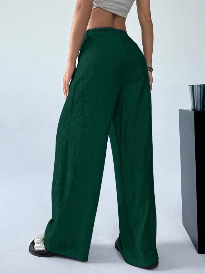 Greciilooks WomenS Regular Trousers (Gl-Dp-Tr1028_Dark Green
