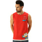 Veirdo Mens Marvel Captain America Original Marvel Captain Printed Sleeveless T-Shirt Ice