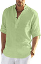 Zartha MenS Regular Fit Solid Pattern Cotton Polyester Blend Kurta With Spread Collar Long Sleeve And Standard Length | Shirt F