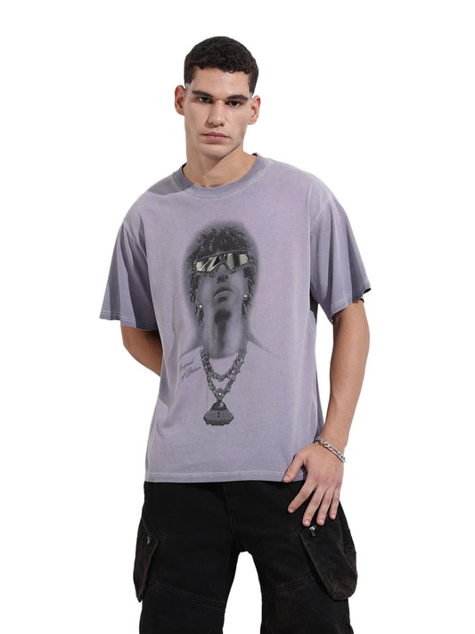 The Indian Garage Co Mens Relaxed Fit Graphic Print Crew Neck Half Sleeves Sweater