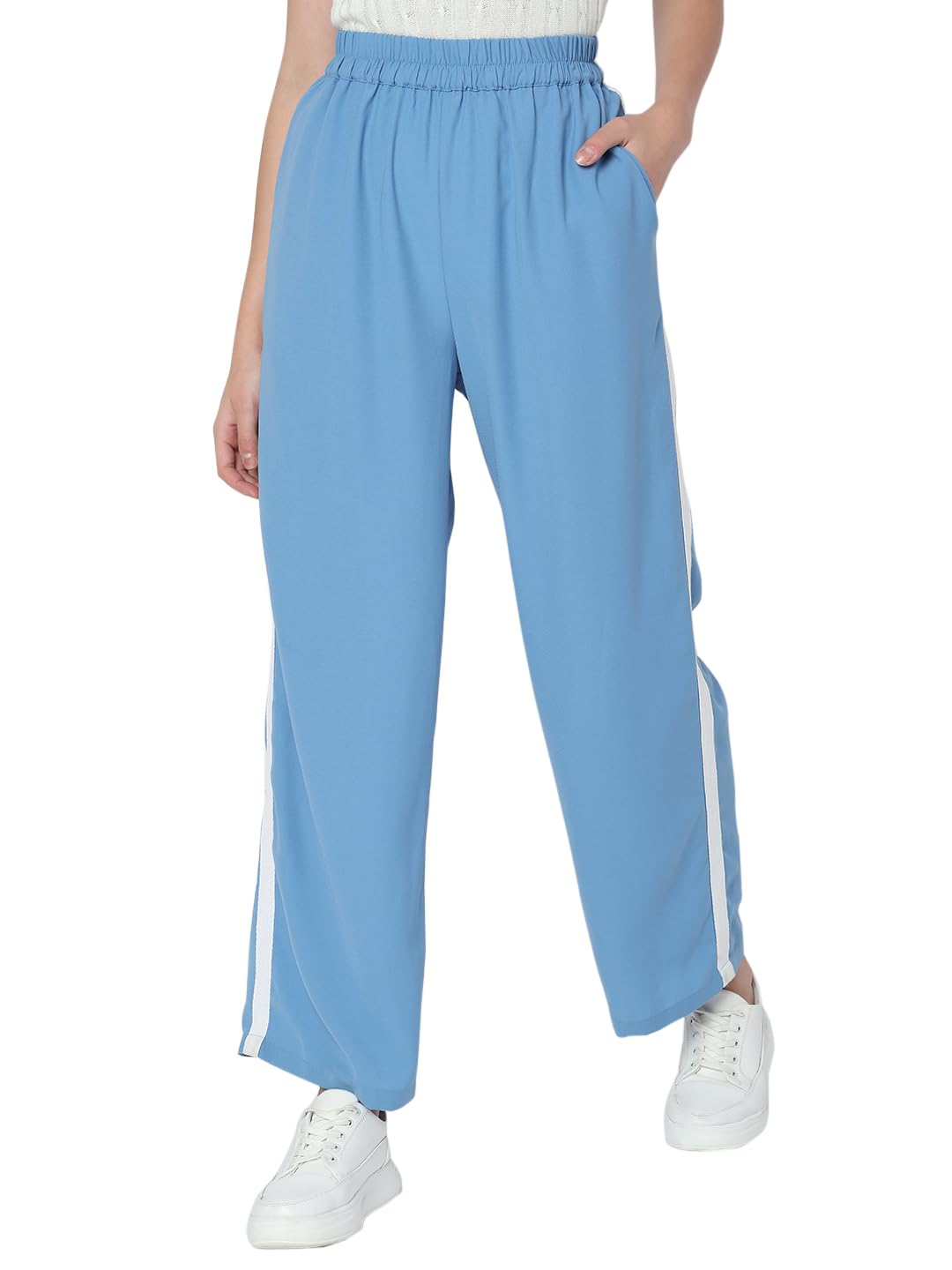 Vero Moda Straight Fit Trackpant (10299566_Powder Blue_M)