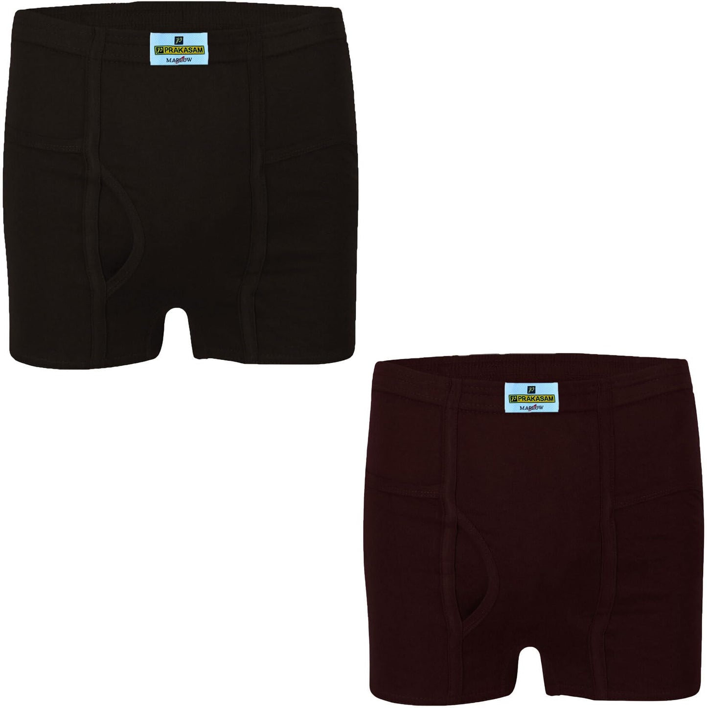 PRAKASAM COTTON Marlow Inner Elastic Pocket Trunks Combo (1X2) Pack