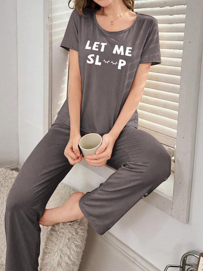 SMOWKLY Womens Premium Cotton Blend Cute Print Two Piece Pj Sleepwear Co-ord Set || Stylish Top with Pajama Pant Comfy Loungwea