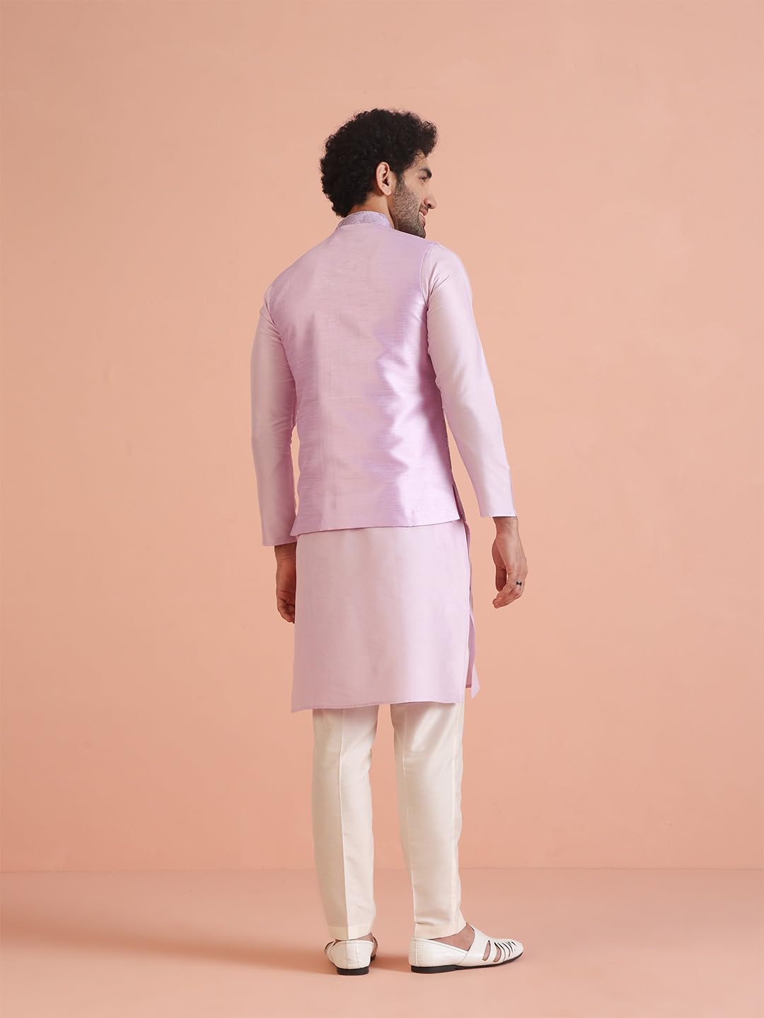 Kisah Nehru Jacket For Men  Embroidered Silk Blend Modi Jacket | Ethnic & Formal Waist Coat For Weddings, Parties & Office Wear