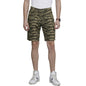 The Indian Garage Co Men Slim Fit Solid Mid-Rise Chino Shorts Olive Camo