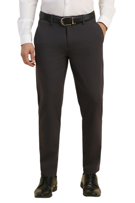 Allen Solly Men Slim Fit Solid Formal Trousers