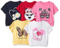 T2F Girls Solid Regular T-Shirt (GLS-TSRT-20_Multicolor 1