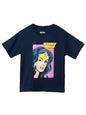 The Souled Store|Official Wonder Woman: Fierce Kids and Girl T-Shirts|Half Sleeve|Loose fit Graphic Printed| 100% Cotton Dark Bl