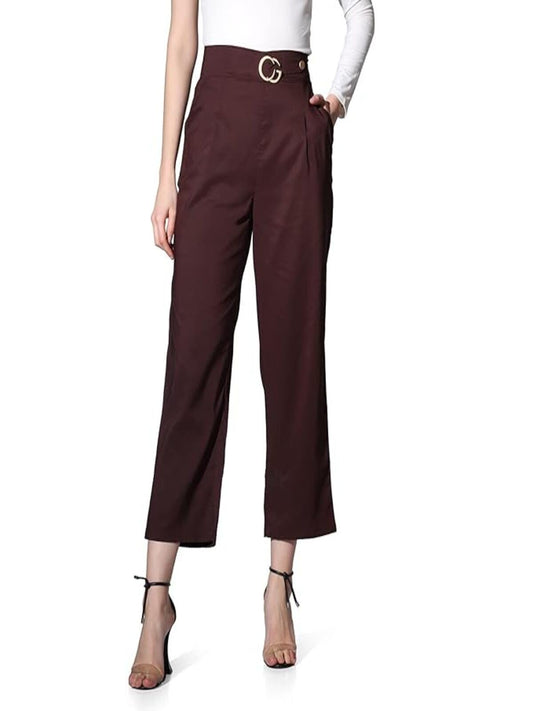 Leriya Fashion WomenS Regular Trousers Pant (Lf-Tr777_Maroon