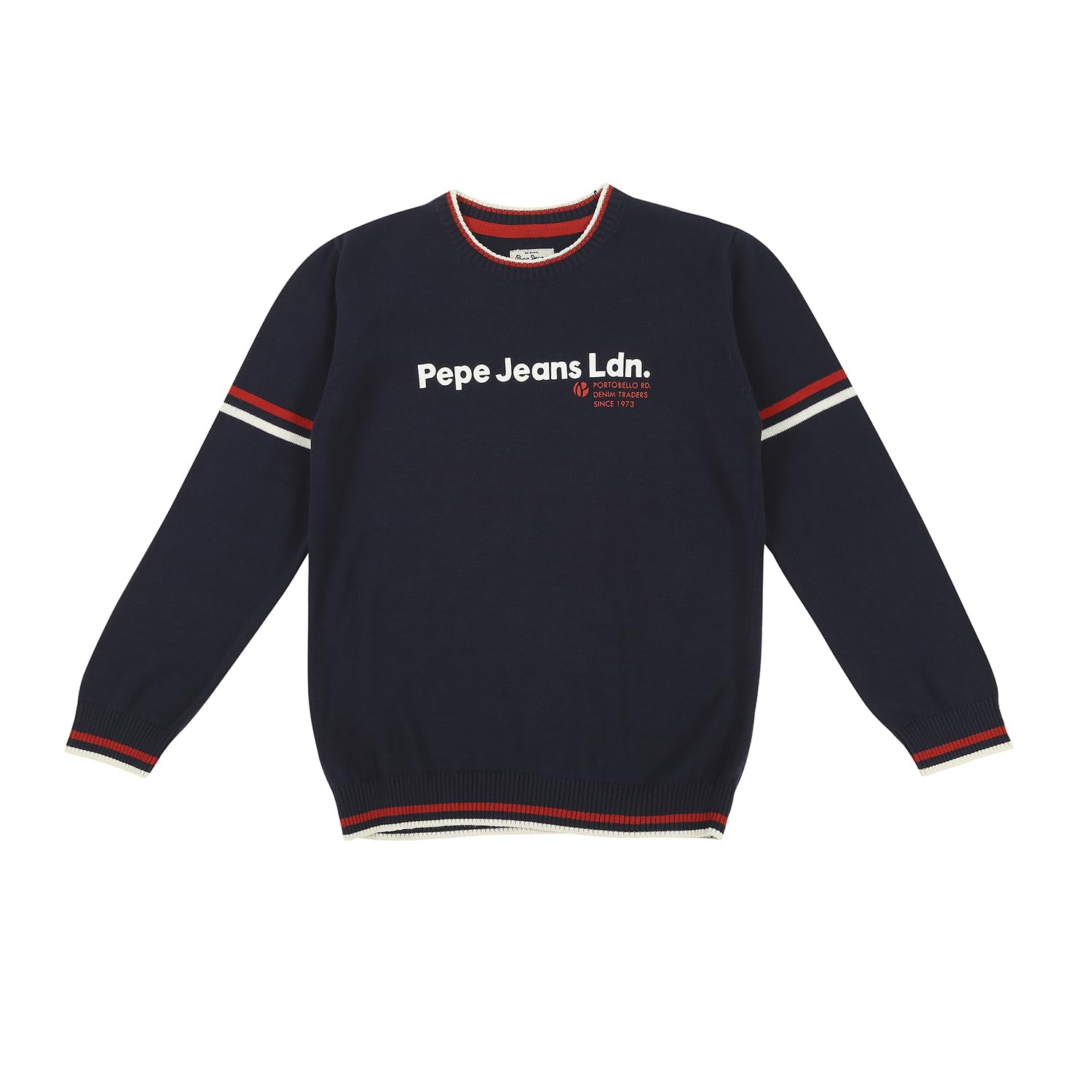 Pepe Jeans BoyS Cotton Round Neck Sweater (Pb701169_Navy_4)