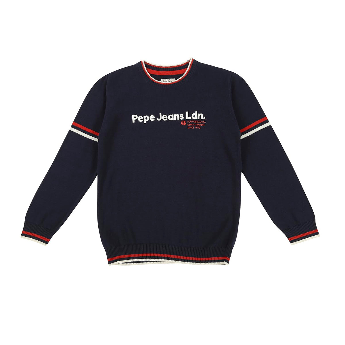 Pepe Jeans BoyS Cotton Round Neck Sweater (Pb701169_Navy_6)