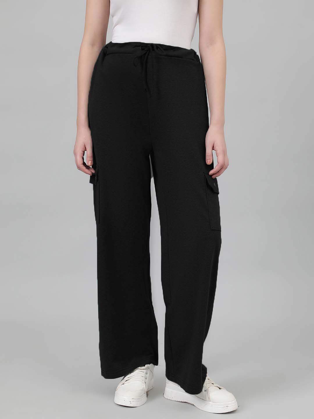 Kotty WomenS Solid Track Pants Coal Black