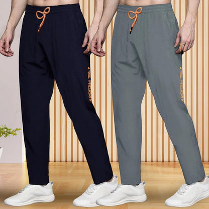 Pinkmint Combo Track Pant for Men Soild with Pocket Active Wear ll Gym Wear (Pack of 2)