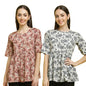 Pinkmint Tops for Women ll Combo Regular Fit Girls Tops ll Casual Wear (Pack of 2)