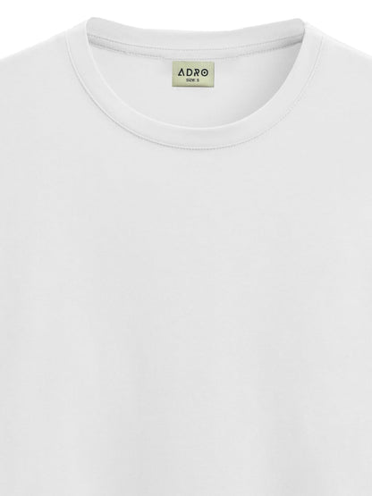 ADRO Men's Solid Regular Fit T-Shirt (RCM2-PLN)