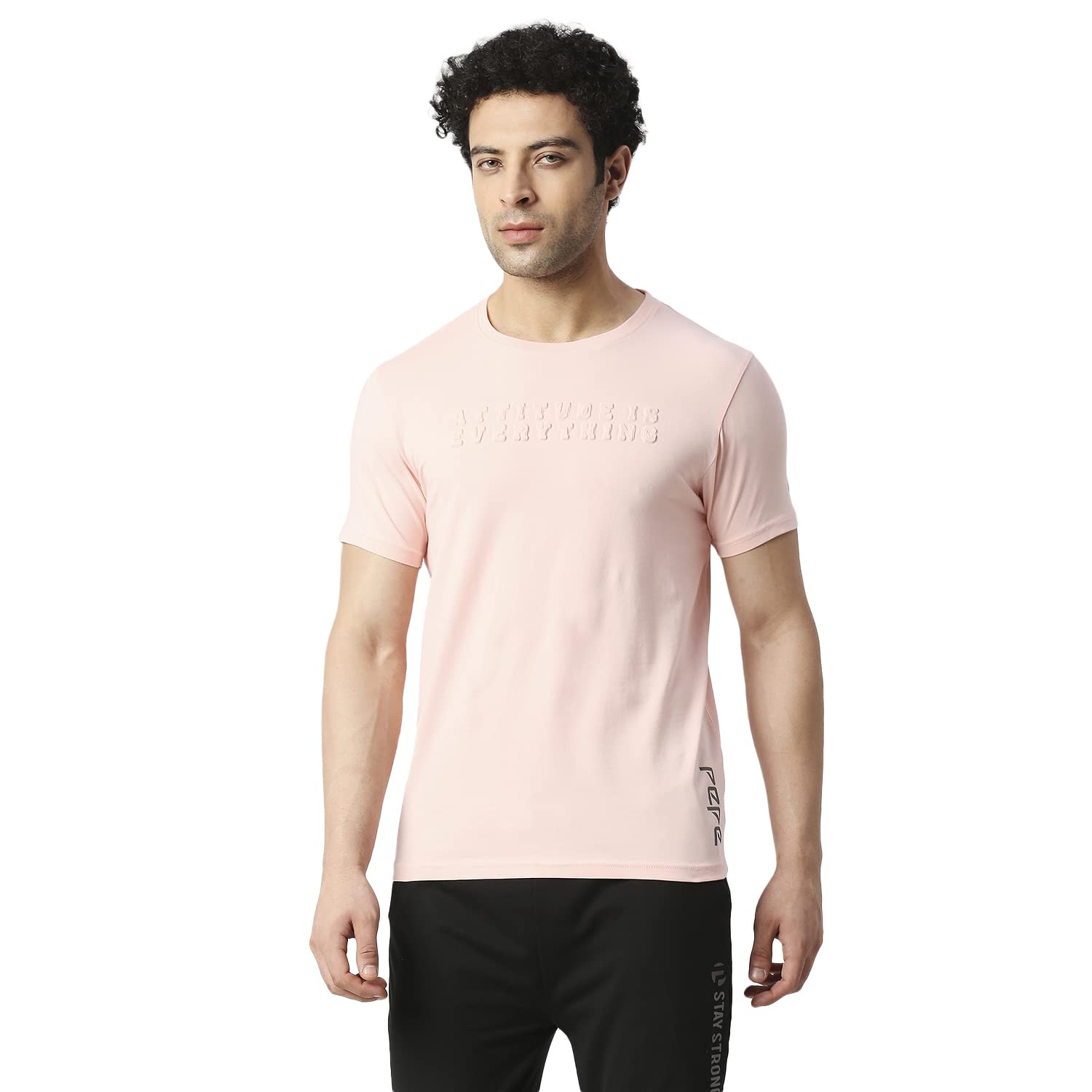 Pepe Jeans MenS Solid Slim Fit T-Shirt (Pm509071325S_Pink